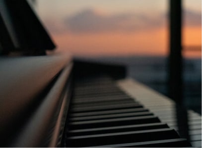 Piano couché de soleil